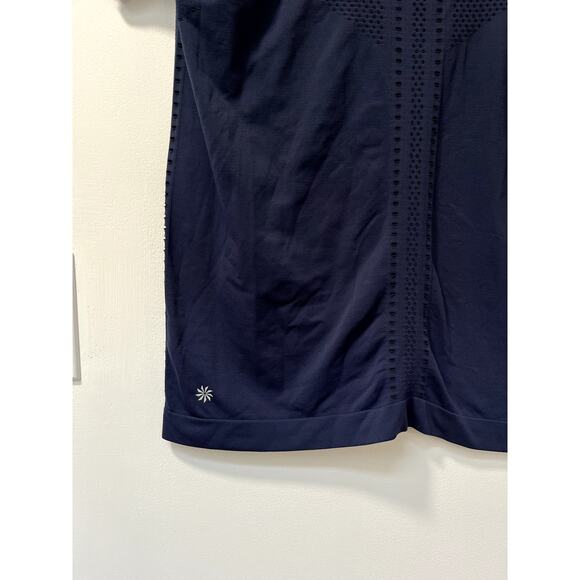 Women's Athleta Foothill Navy XS/S Shirt with cutouts - Picture 4 of 4